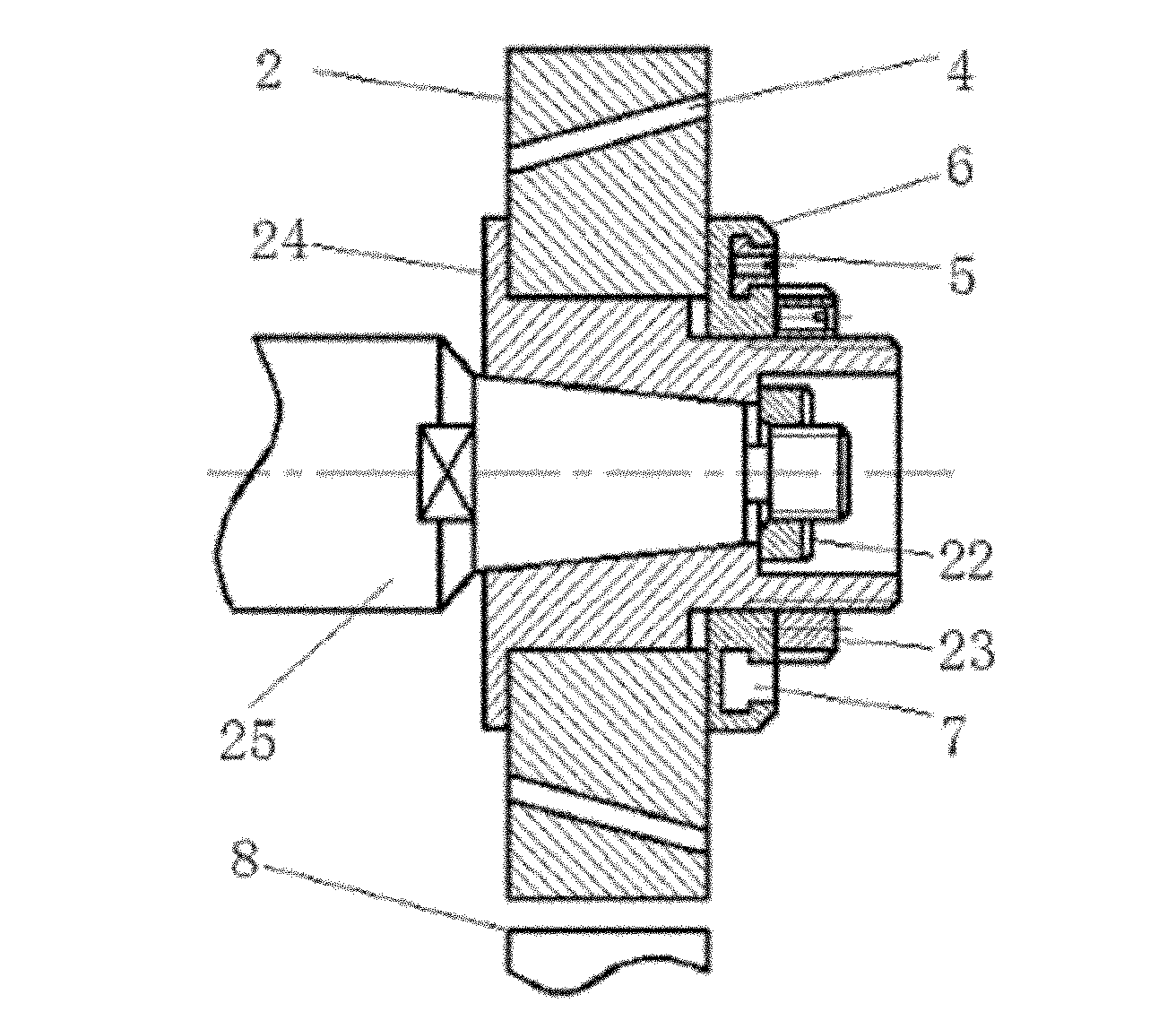 Non-contact electromagnetic loading device for high speed electric spindle