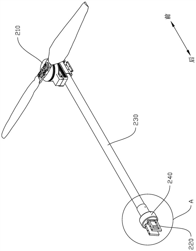 Detachable unmanned aerial vehicle arm device