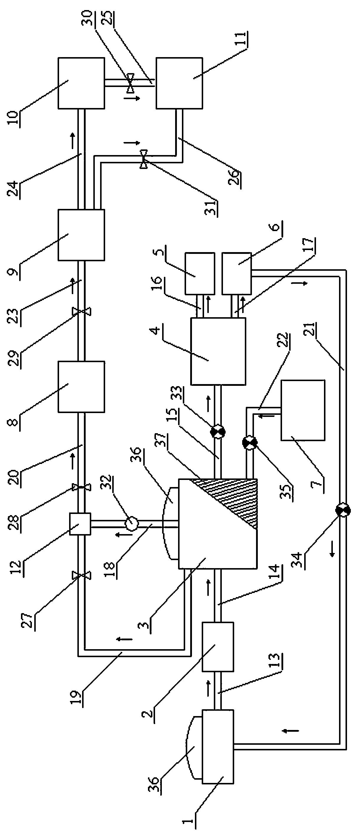 Solar greenhouse type multi-material biogas, heat and power cogeneration system