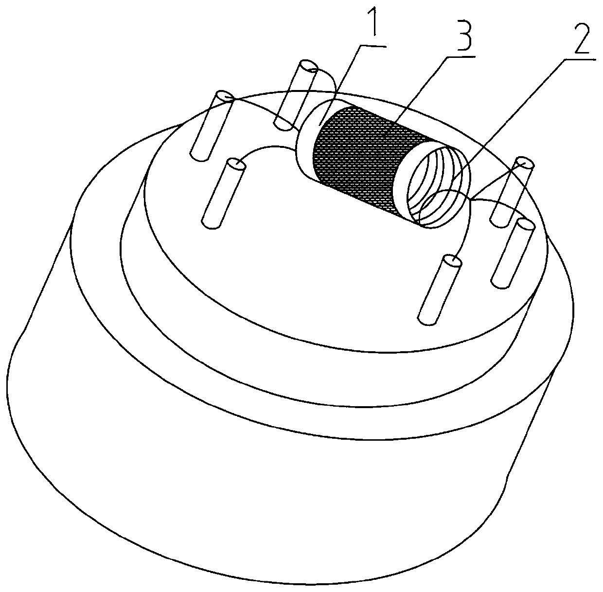 Gas sensor based on nickel sulfide nano composite material and preparation method of gas sensor