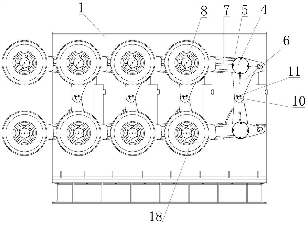 Cable pulling method by employing tire tractor