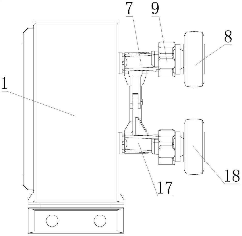 Cable pulling method by employing tire tractor