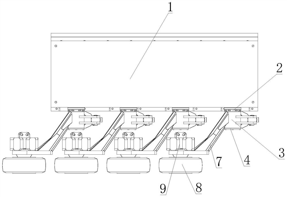 Cable pulling method by employing tire tractor