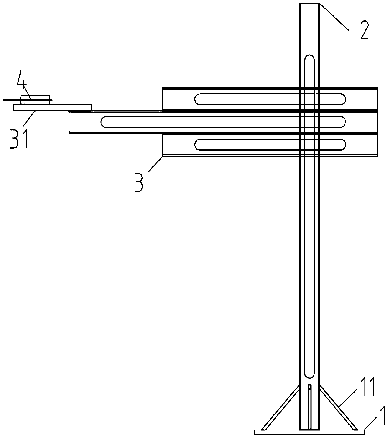 Fabricated adjustable multi-directional displacement gauge bracket device