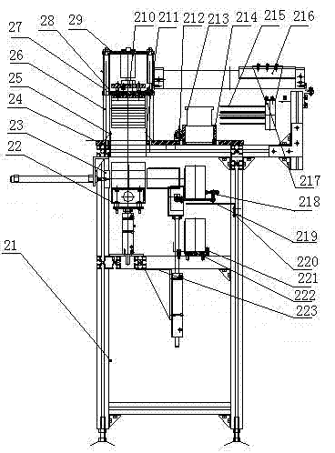 Automatic box retreating system of detonator