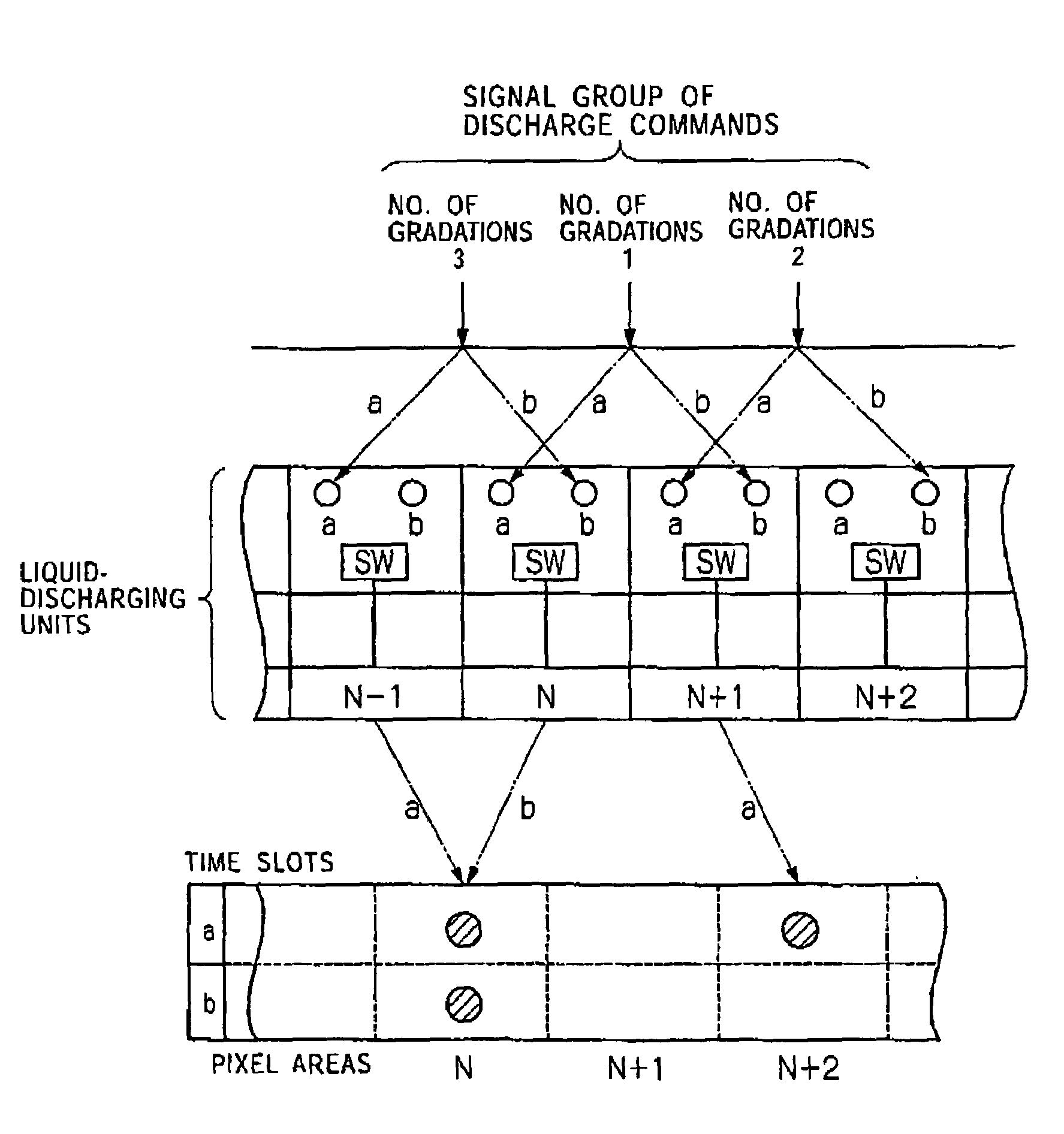 Liquid-discharging apparatus, and density adjusting method and system of the same