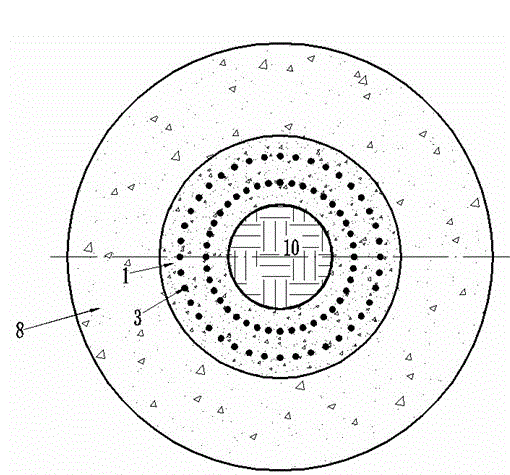 Design method of assembled-type prestressed concrete cylindrical column base