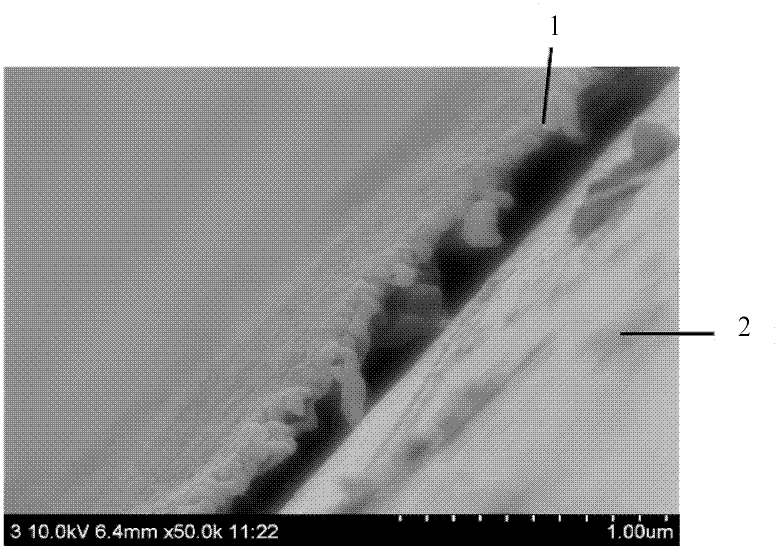 Method for detecting microstructure of reverse osmosis membrane separating layer