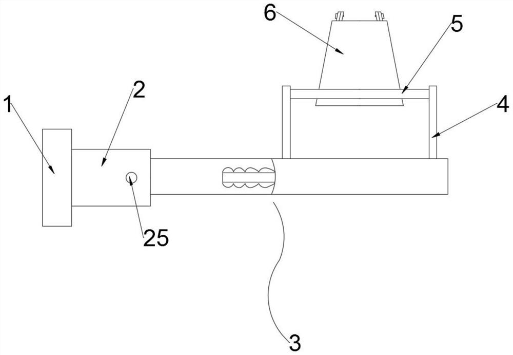 An adjustable concrete pump truck oil pipeline hoisting device