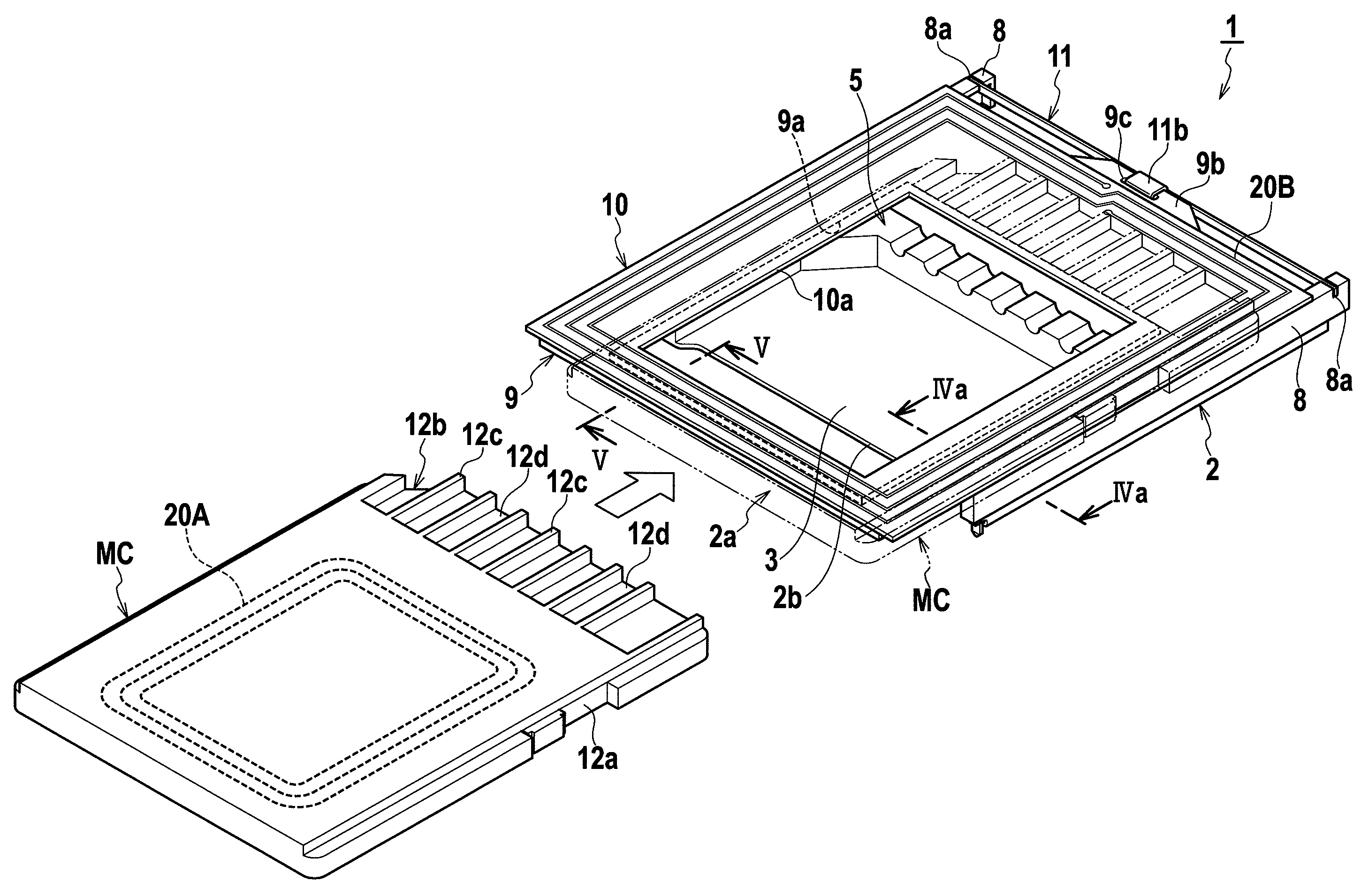 Memory card socket