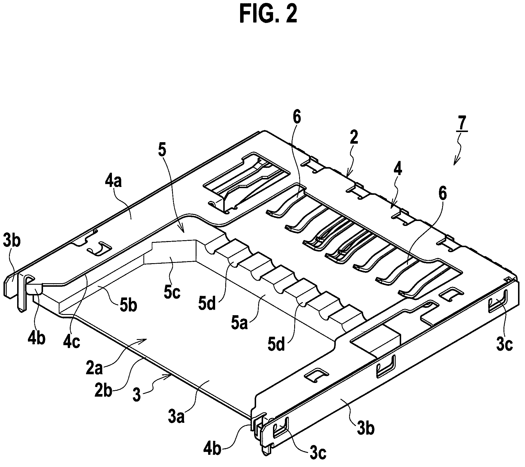 Memory card socket