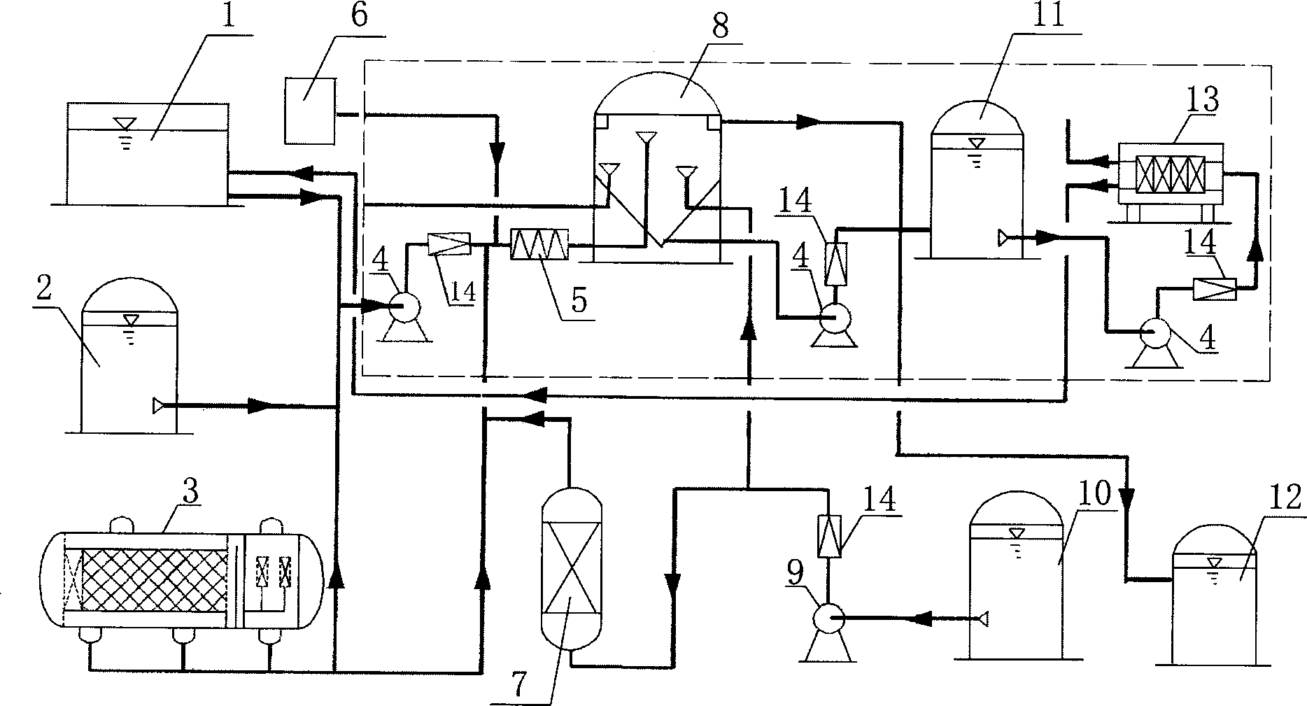 Mud concentrated dehydration treatment equipment