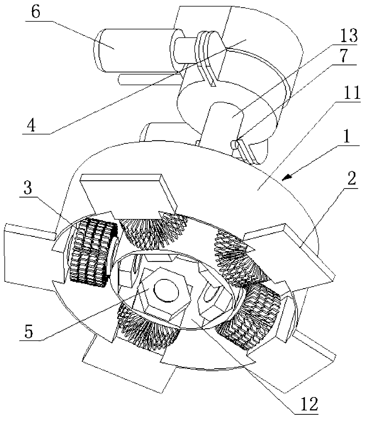 Clearing device for barnacles