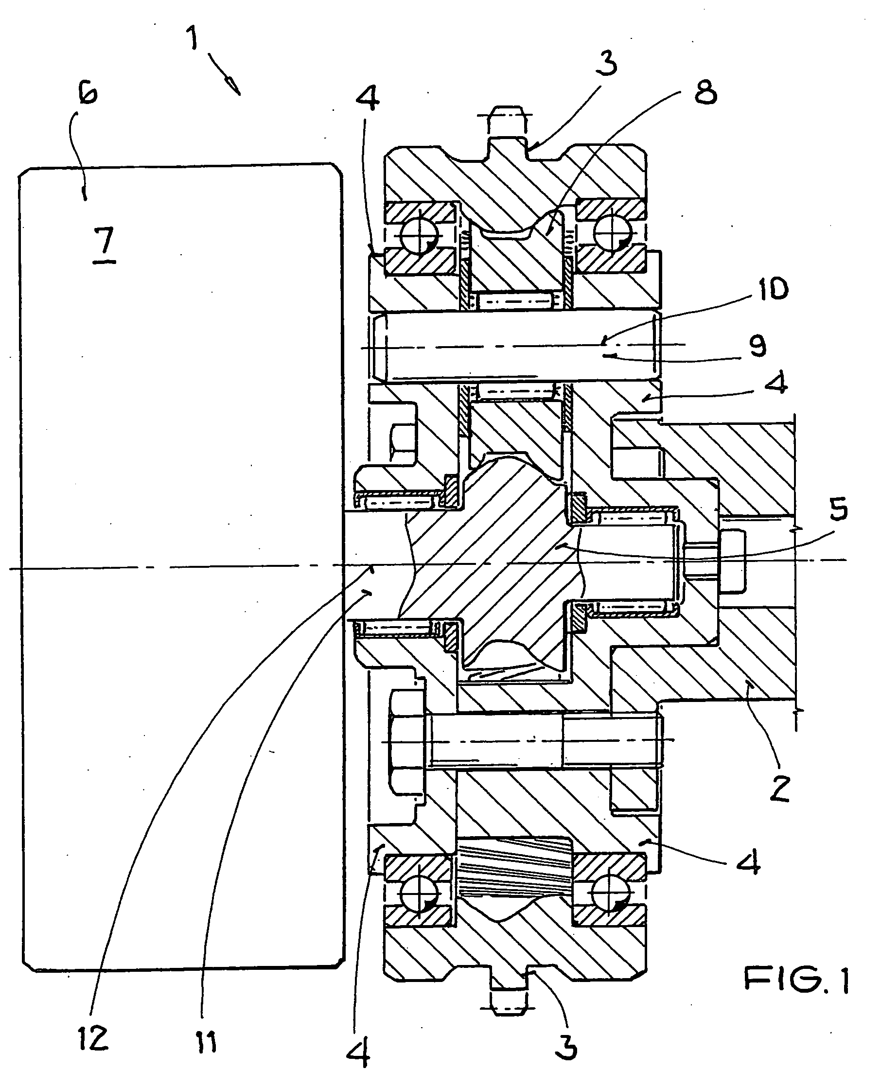 Adjusting device for a camshaft of an internal combustion engine