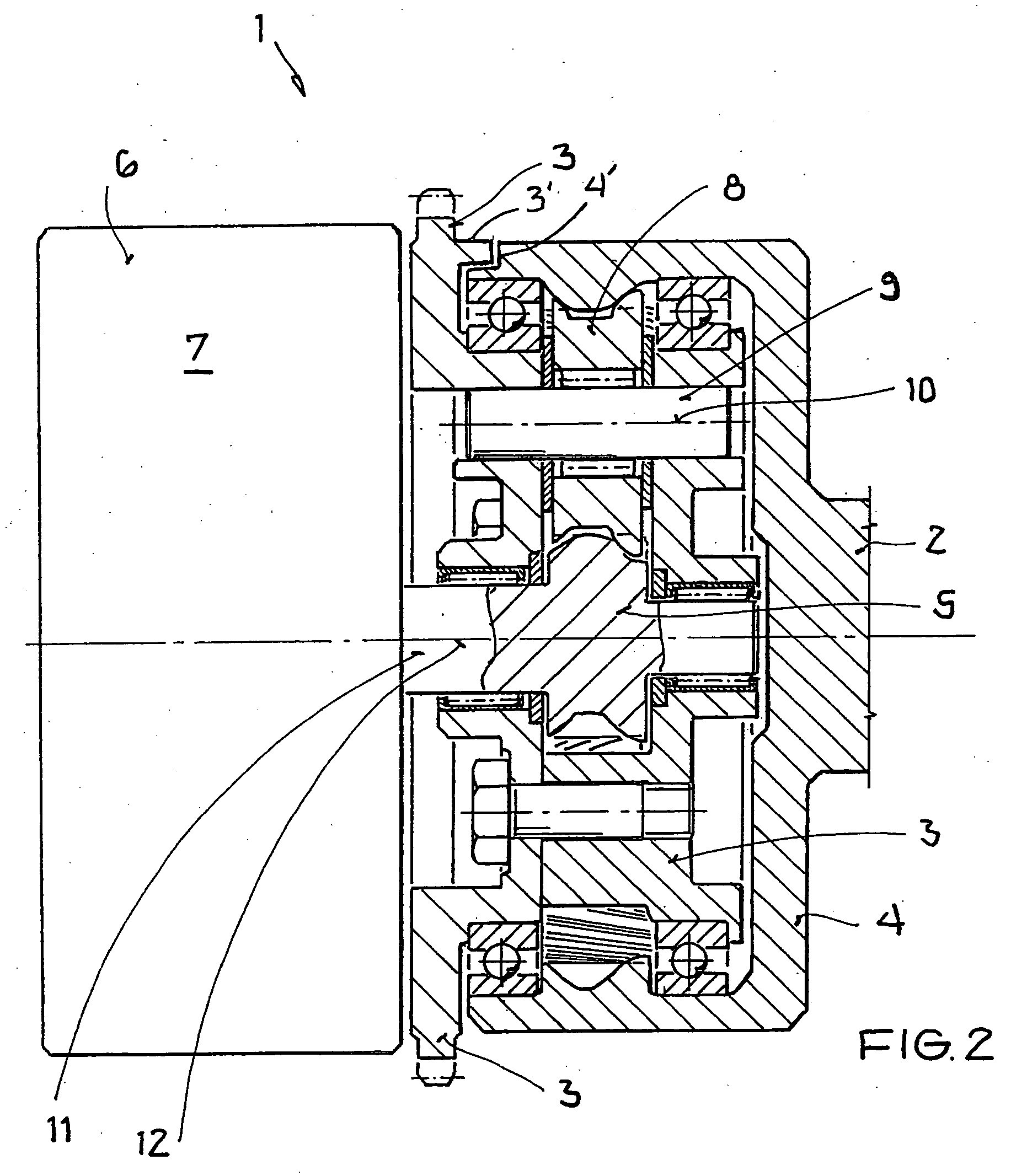 Adjusting device for a camshaft of an internal combustion engine