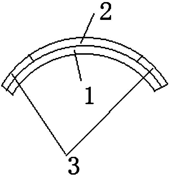 A curved solar photovoltaic panel