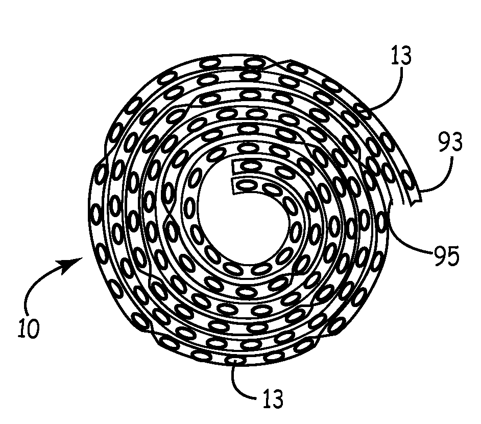 Packaging and method for selective volume dispensing