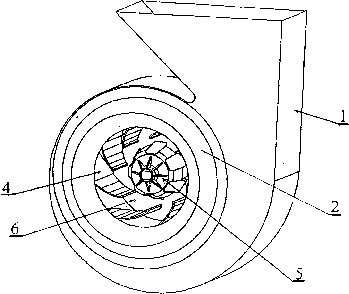 Worm fan structure for preventing revolving air flow and reflux