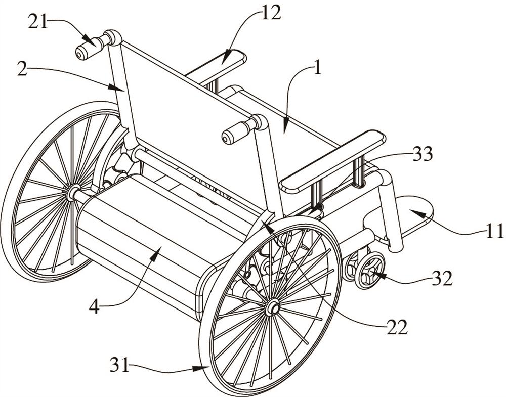 Disabled person seat with low-noise precision speed reducer