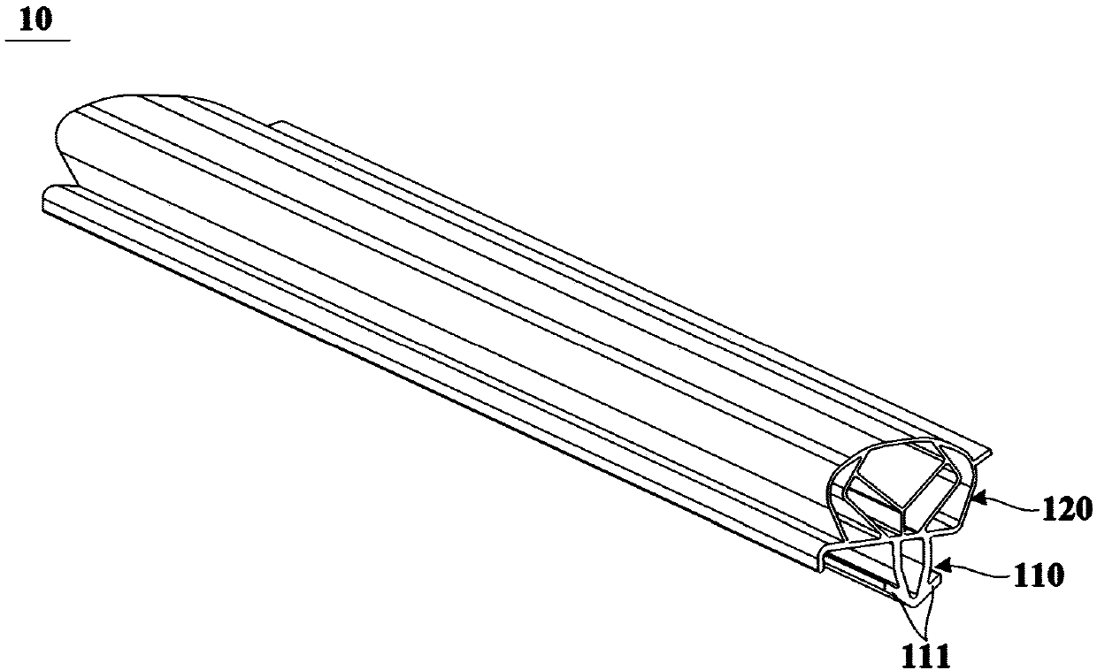 Door seal for refrigeration and freezing device and refrigeration and freezing device