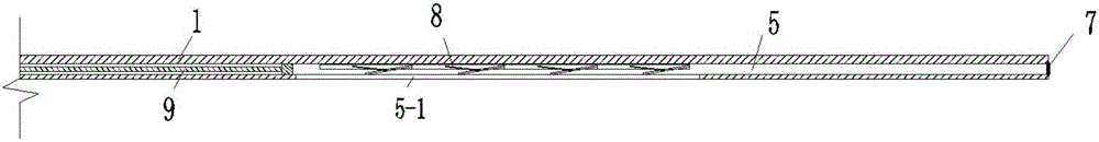 Pushing telescopic self-locking device and method for reducing formation loss caused by shield tail clearance