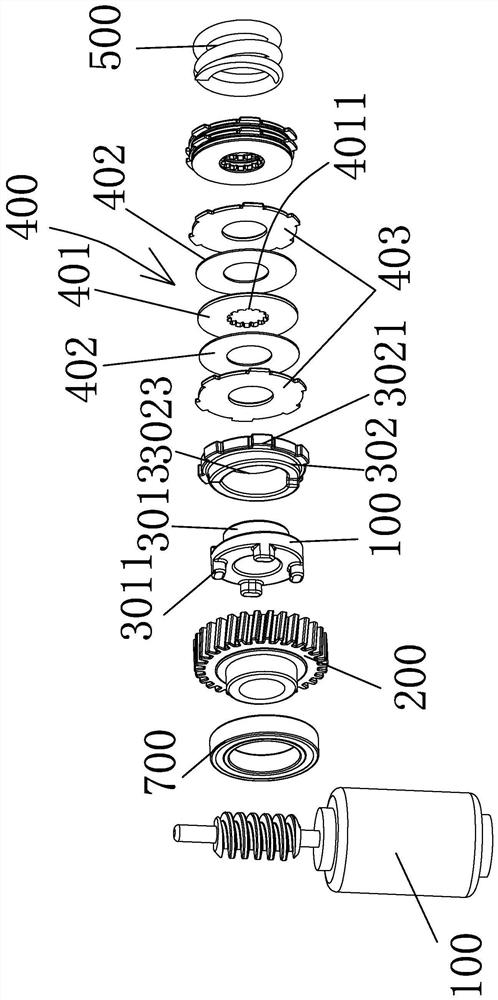 Worm gear and worm brake