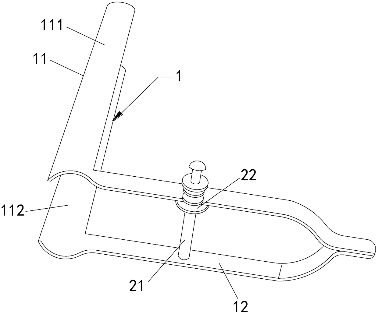 Nasal septum postoperation clamp