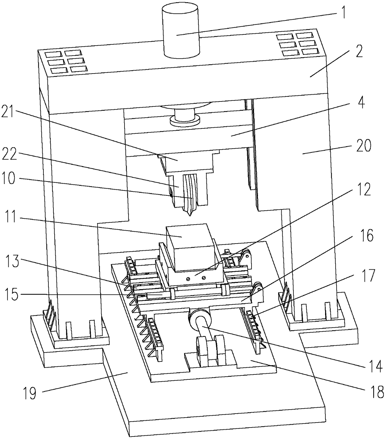 TBM hob dynamic and static loaded-line cutting test bed