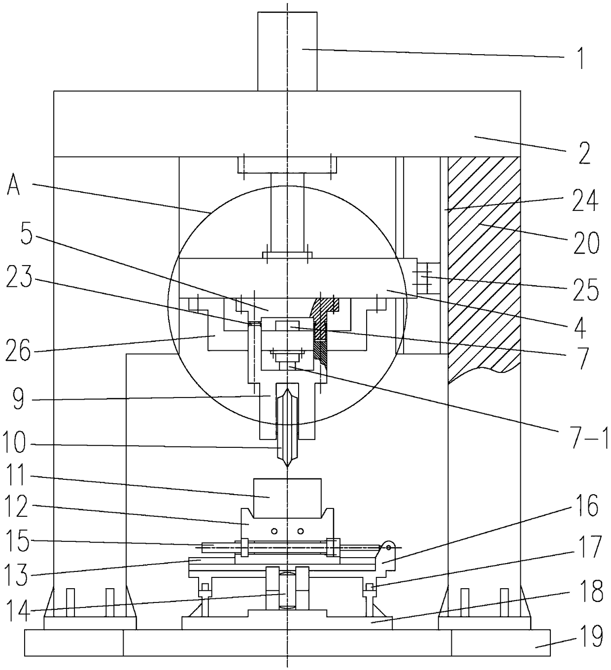 TBM hob dynamic and static loaded-line cutting test bed