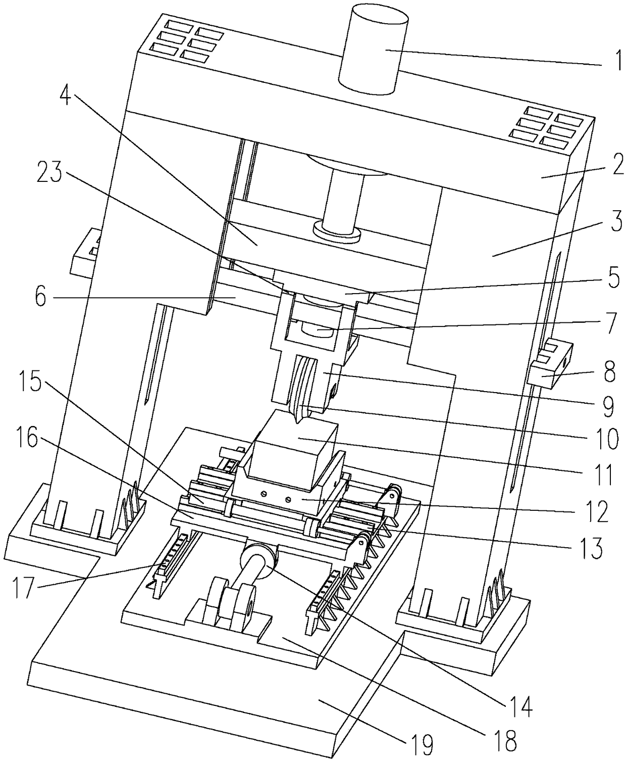 TBM hob dynamic and static loaded-line cutting test bed