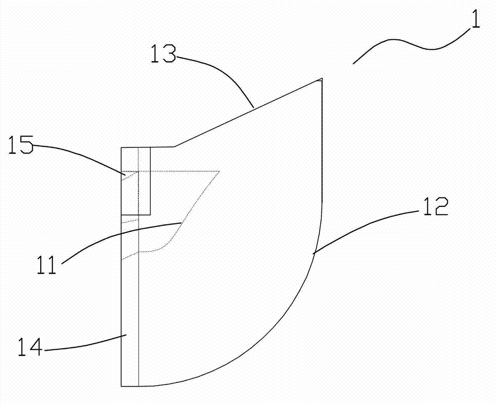 Gradually-changed trapezoidal light spot lens