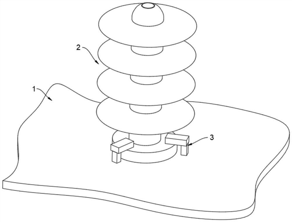 Internal anti-theft fixing structure of transformer insulator