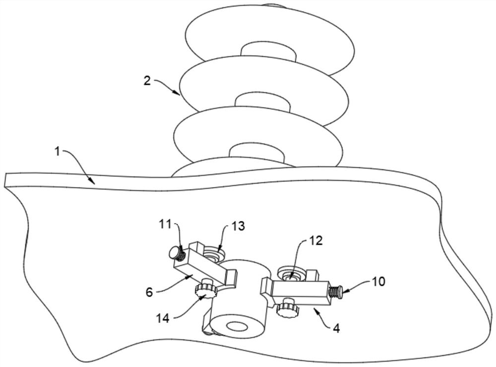 Internal anti-theft fixing structure of transformer insulator