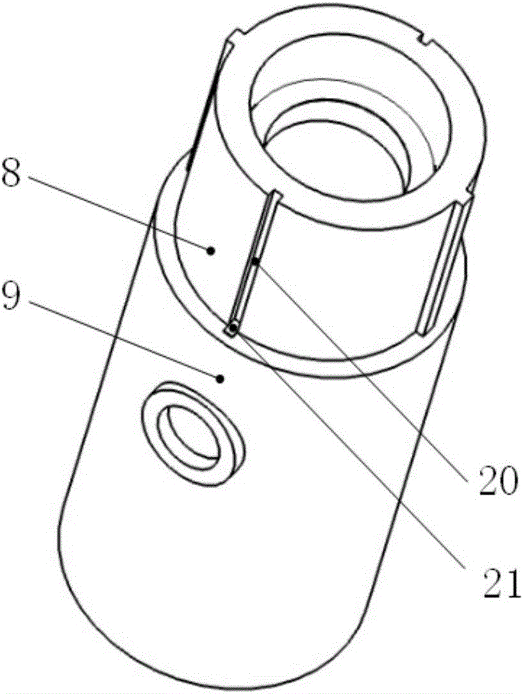 Auxiliary mechanism for master and slave attitude control and control method