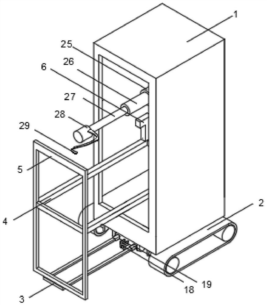 Automatic carrying intelligent robot and garbage classification treatment method