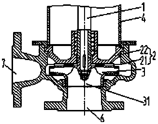 Axial force self-balancing vertical centrifugal pump