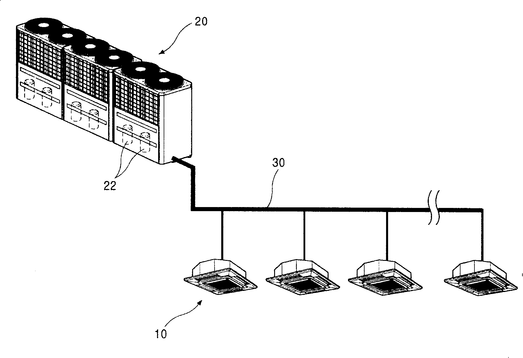 Multistage compression air-conditioner