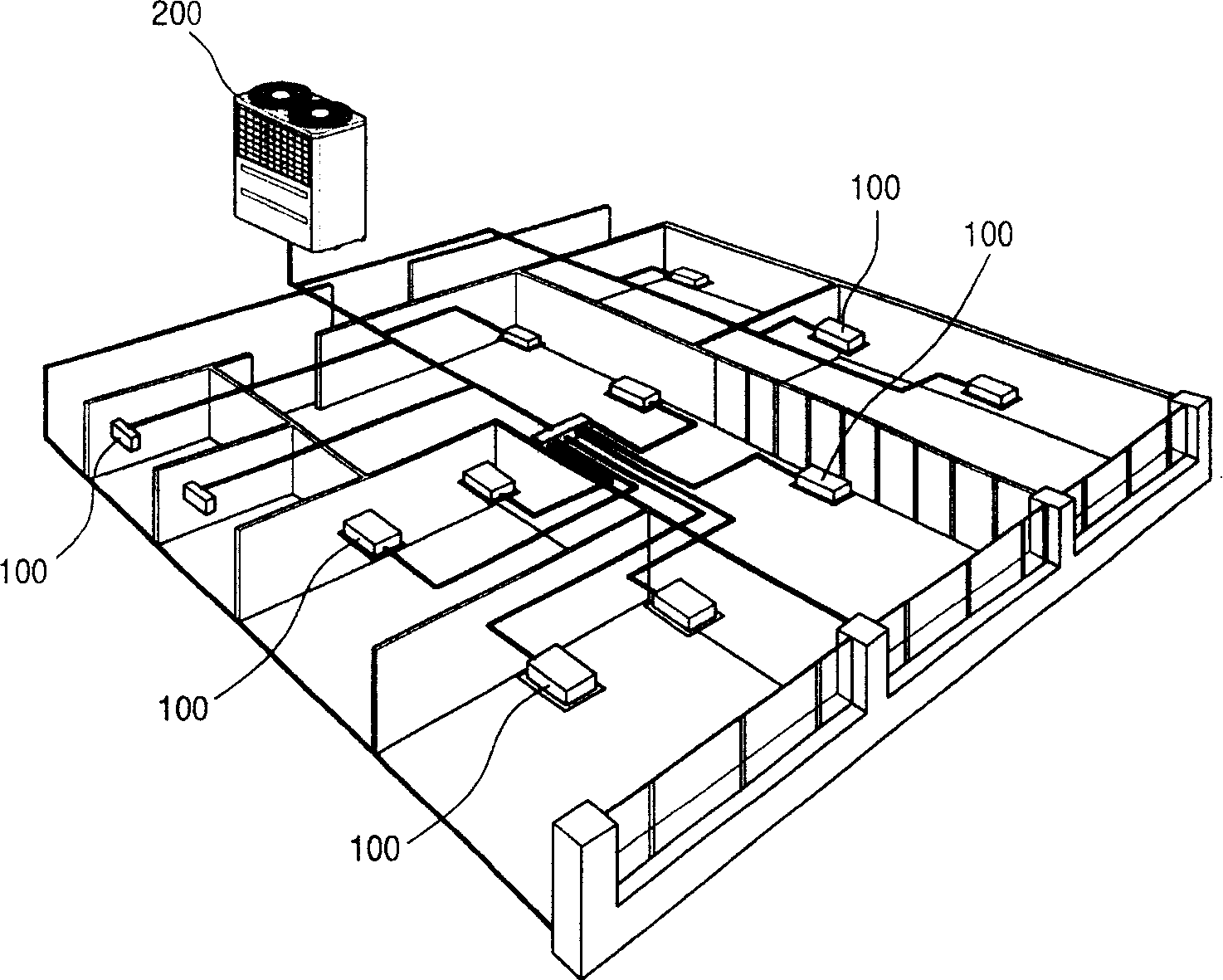 Multistage compression air-conditioner