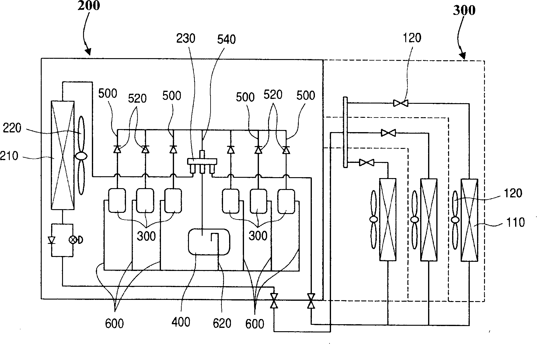 Multistage compression air-conditioner