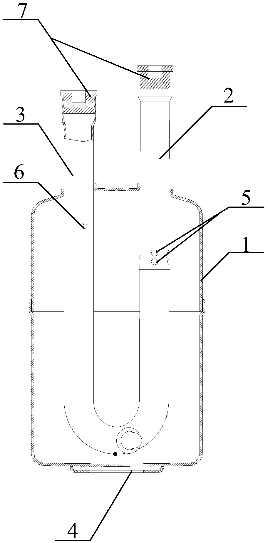 Gas-liquid separator and air conditioner