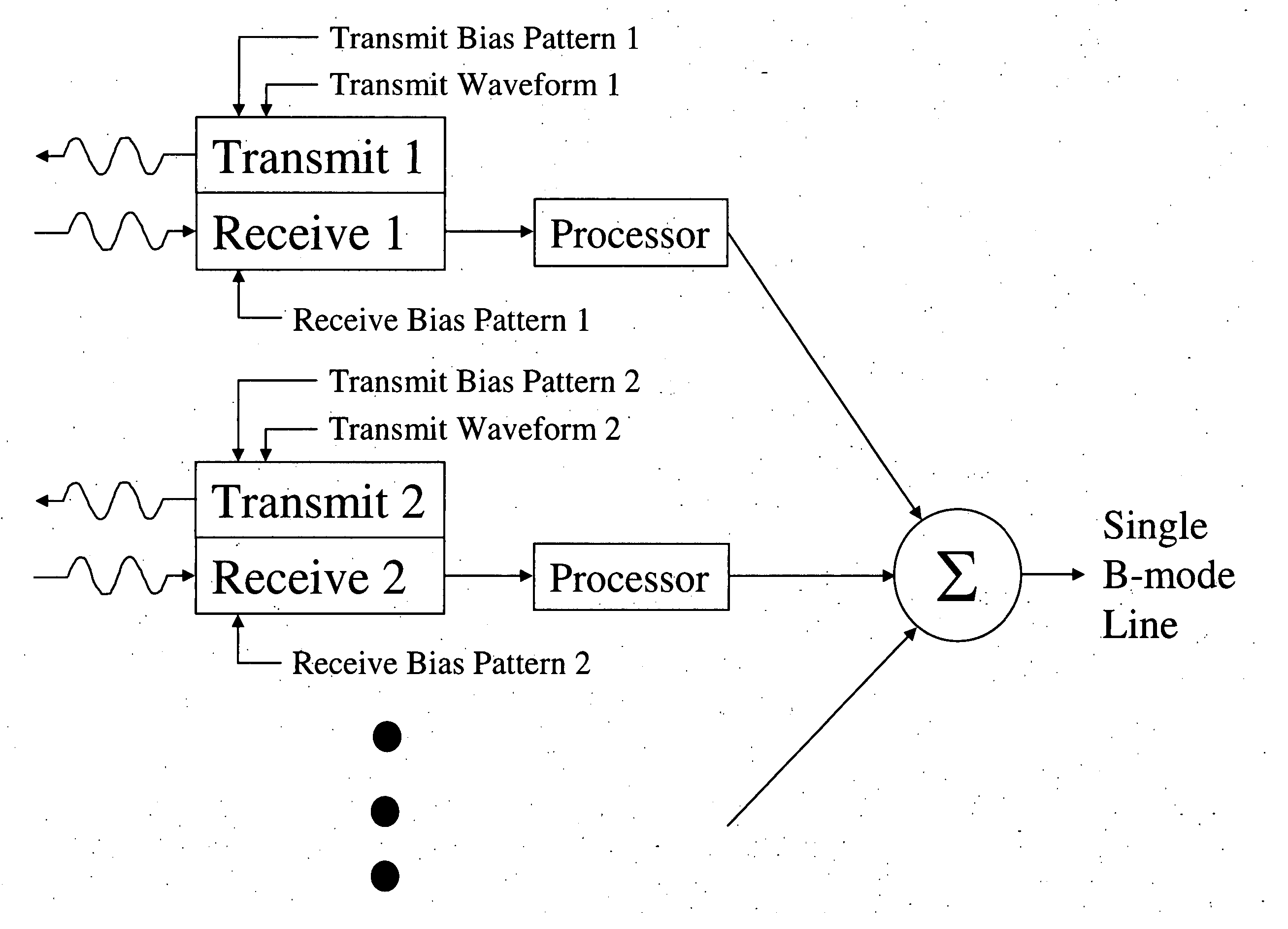 Method and apparatus for improving the performance of capacitive acoustic transducers using bias polarity control and multiple firings