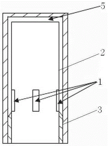 The sticking method of the transducer sheet of the measurement product that realizes the work excitation or signal pickup function with the transducer sheet