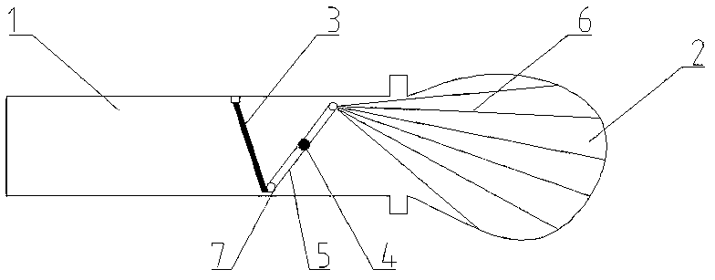 Self-closing air bag expander for back abdominal cavity