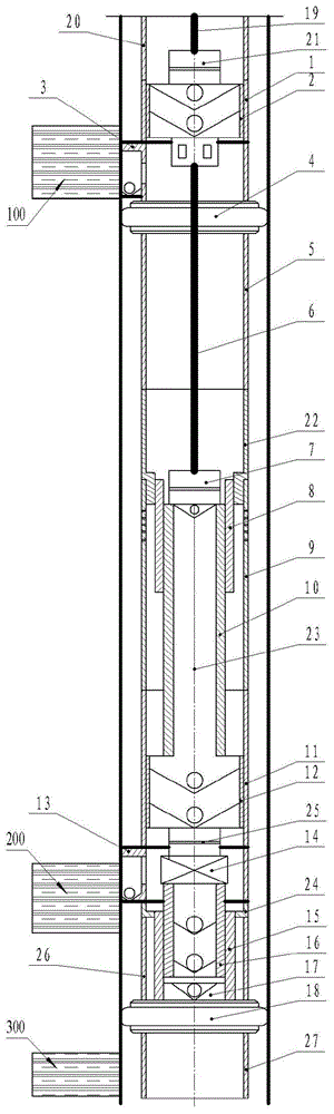 Three-stage stratified production string