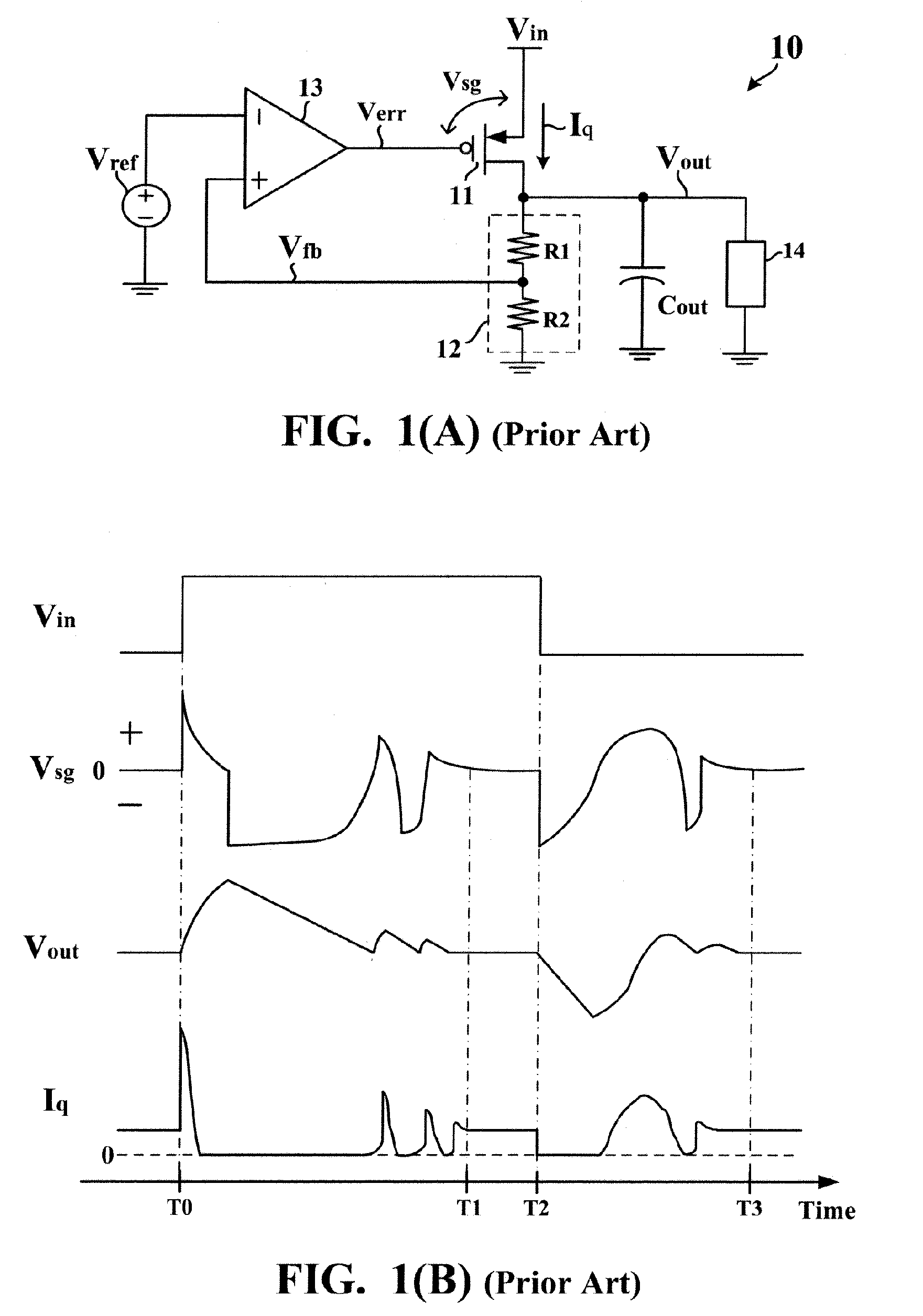 Linear voltage regulator with improved responses to source transients