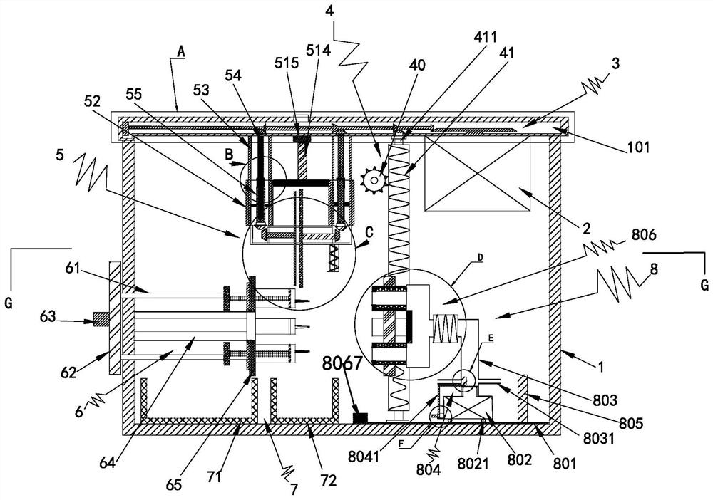 Injector recycling and separating device