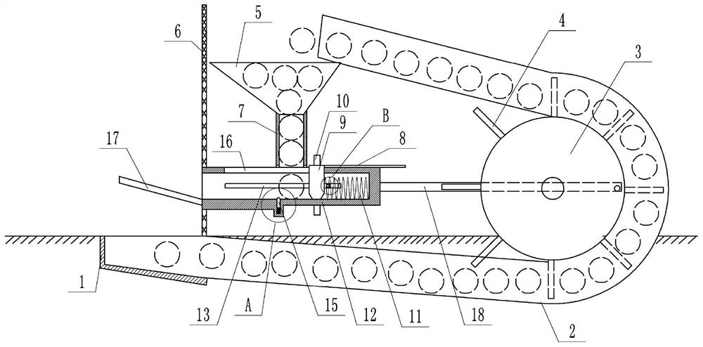 Tennis ball serving device for training