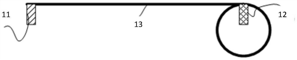 Flexible screen curl position detection device, method, equipment and medium