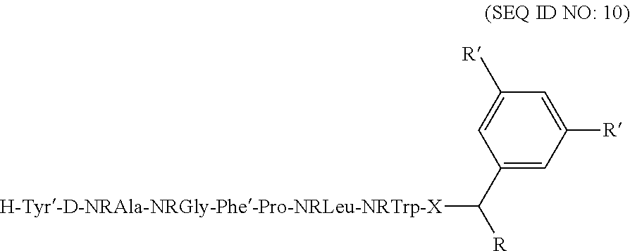 Peptides comprising opioid receptor agonist and nk1 receptor antagonist activities