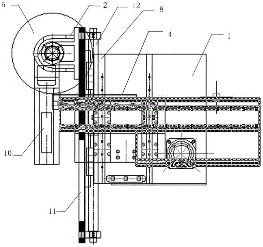 Pipe bending device of pipe bending machine applied for molding heat transferring tube of nuclear power evaporator